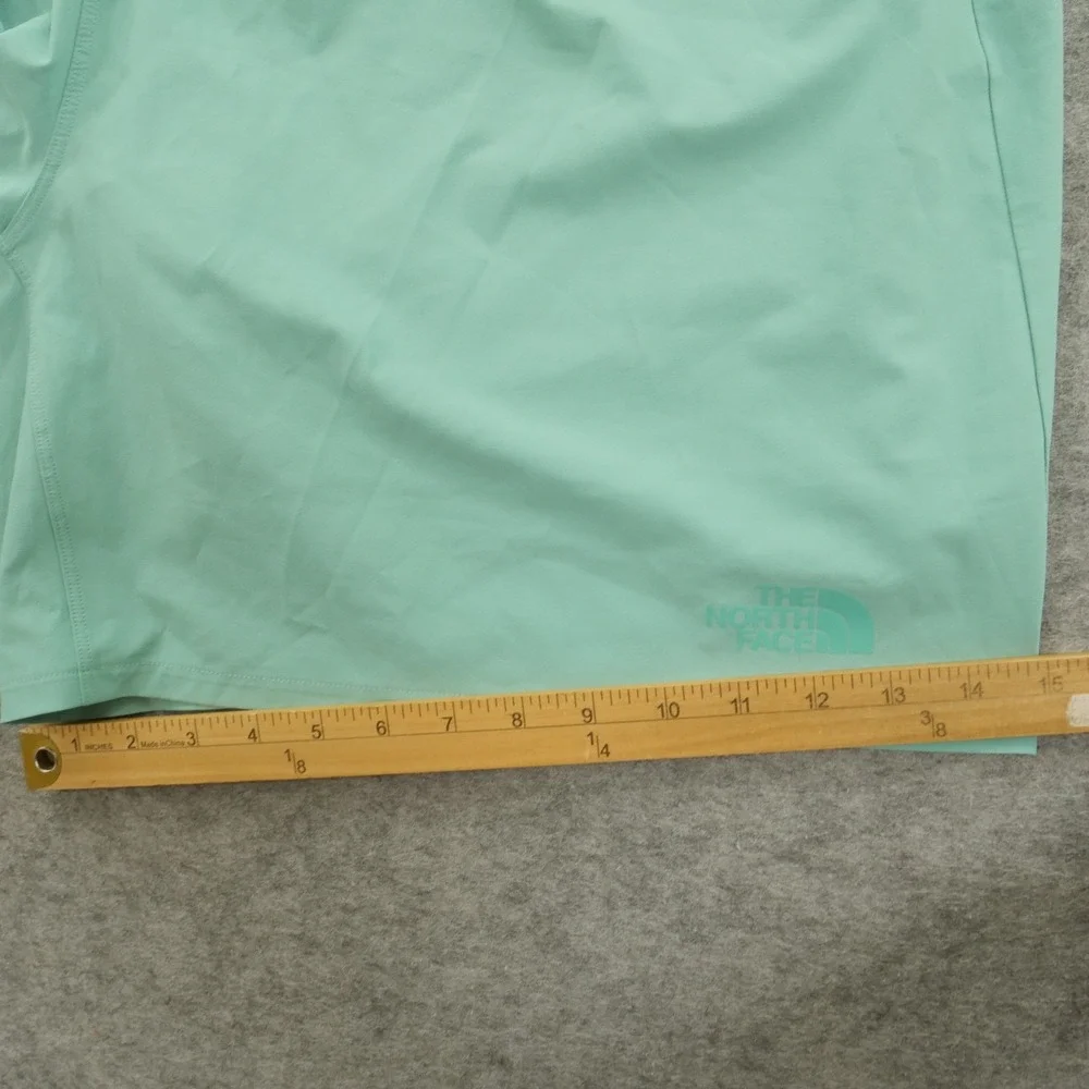 North Face Mens 2XL XXL Green Lined Elastic Waist Graphic Print Gym Active